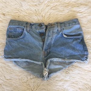 Brandy Melville Light Wash Shorts